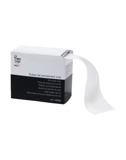 Tira de seda branca para cortar