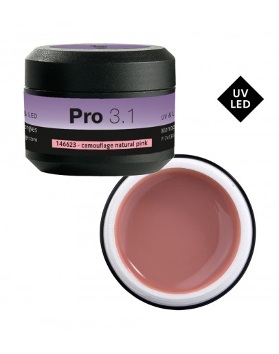 Gel PRO 3.1. camuflagem - natural pink