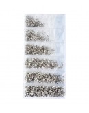 Decorações para unhas cristal - silver
