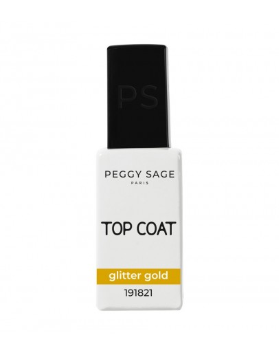 Top Coat acabamento glitter Gold