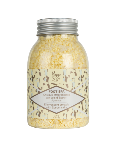 Cristais efervescentes com sais de epsom