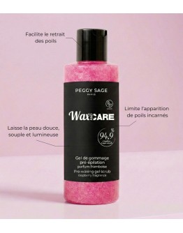 Gel esfoliante pré-depilatório framboesa