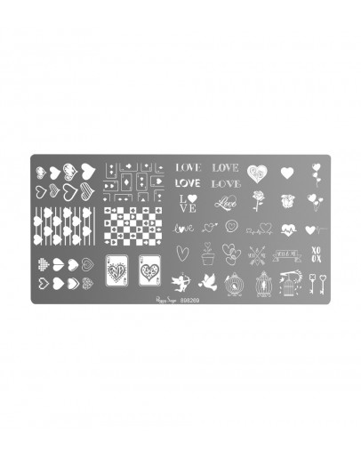 Placa stamping - love